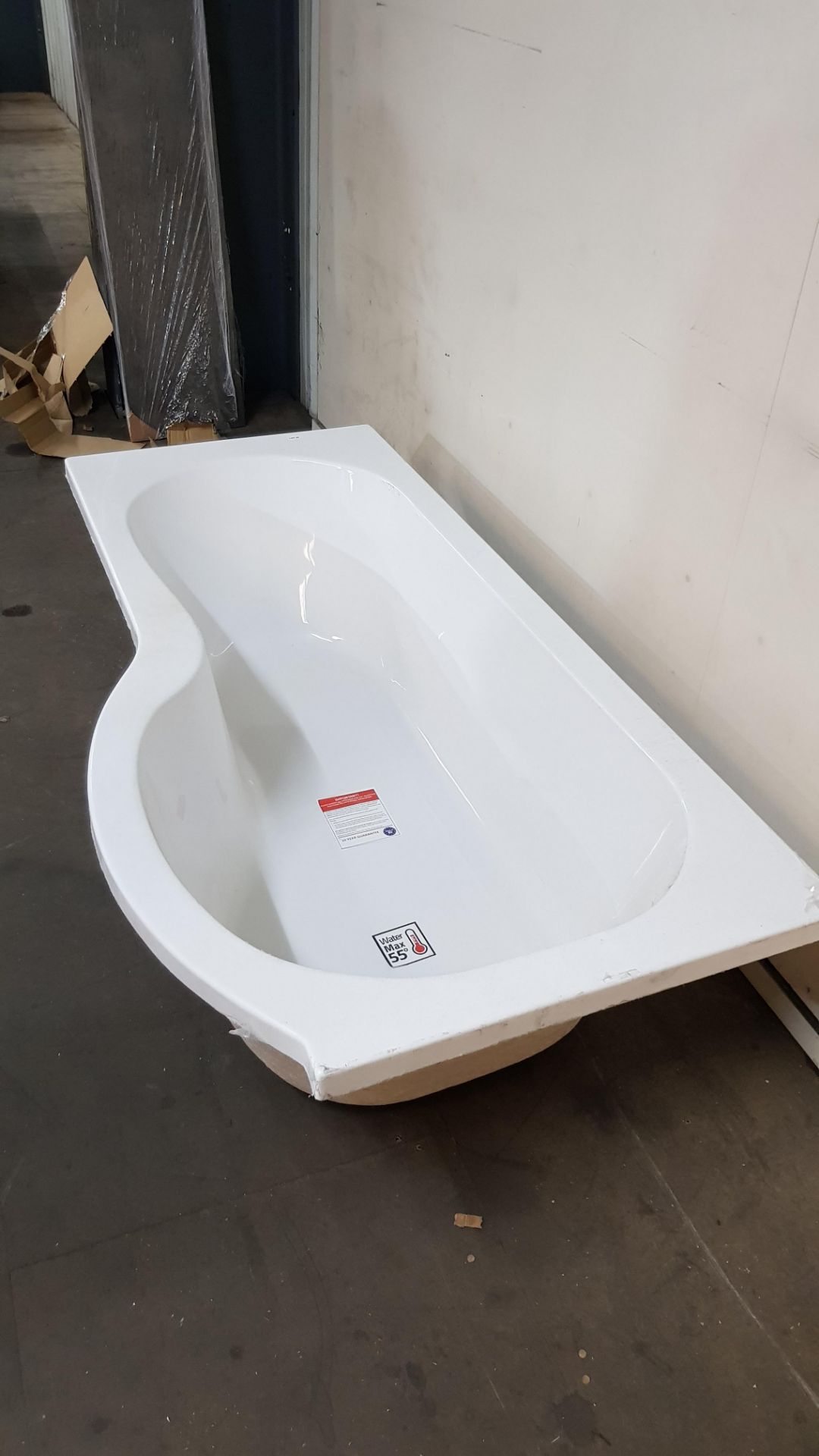 1700x700x850mm RH P Shaped Shower Bath With Front Panel - Image 6 of 8