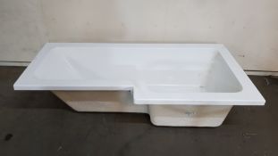 1700x700x850mm RH Square Shower Bath