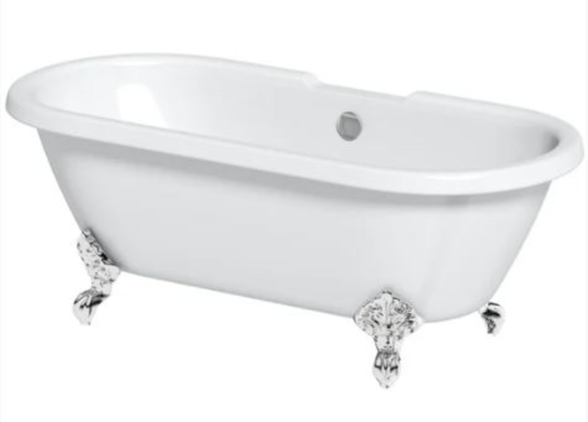 1 X Traditional Double Ended Roll Top Bath 1750 X 800 (jl659-1750) RRP £369 - Image 2 of 9