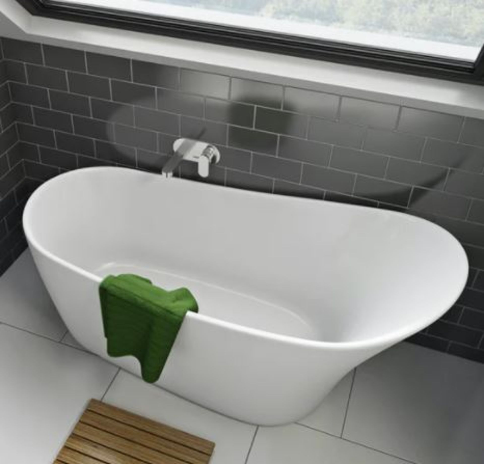 Mode Bathrooms Hardy Free Standing Bath 1600x750mm (RBAIF2002) - Image 2 of 12