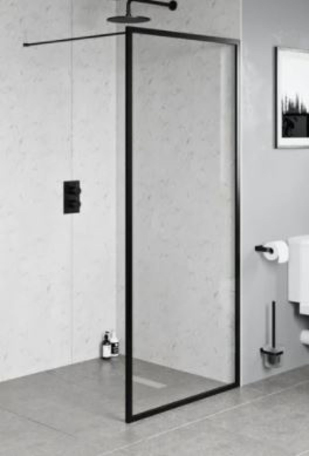 6 Items. 1 X Orchard 6mm Side Panel 760mm (bsp764) RRP £225, 1 X 8mm Wet Room Glass Panel 700mm (n - Image 2 of 4