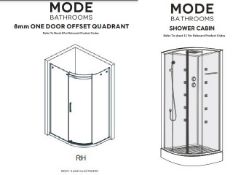 2 Items. 1 X 8mm Frameless One Door Quad 1000x800 Right Hand (dqd8102r) & 1 X Quad Shower Cabin,Tra
