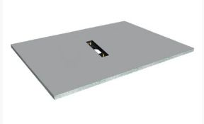 CSVP-36-1609 Wet Room Shower Tray With Linear Centre Waste Position. 1600X900mm