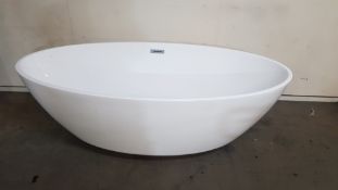 Mode Bathrooms Freestanding Acrylic Bath With Drain & Overflow 1800x870mm (RBQ169)