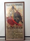 Original Poster Plaza De Toros De Madrid Corridas De San Isidor 1956