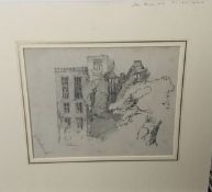 John Burgess, A.O.W.S. 1814-1884 British RSA artist original pencil drawings of Hardwick Unframed.