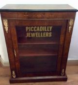 Excellent Victorian Walnut Vitrine Piccadilly Jewellers Shop Display Cabinet