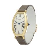 Cartier Tonneau 2451B Ladies Yellow Gold Mecanique Watch