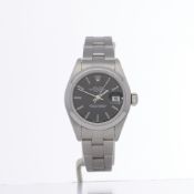 Rolex Oyster Perpetual Date 79160 Ladies Stainless Steel Watch