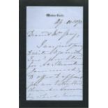 Queen Victoria 1870 Windsor Castle Letter.Dearest Mrs Grey. I Was Just Going To Write To You Whe...