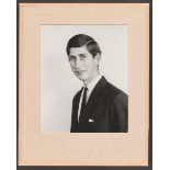 Royalty, Hrh Prince Charles Prince Of Wales Hand-Signed Photograph 1969.