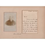 Rare Signed Cabinet Letter Hungarian Statesman Francis Kossuth Wekerle 1905