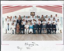 Royalty Hand Signed Photo Royal Yacht Hmy Britannia Tokyo 1997 Sir & Lady Ogilvy Fine Large Colour