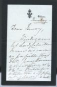 Royalty, Fine Original Hand Signed Letter Queen Victoria To Lady Southampton Osborne Fine Original