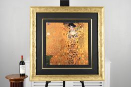 Gustav Klimt "Woman In Gold" Limited Edition 22ct Gold Leaf Silk Screen.