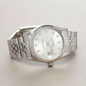 Rolex Datejust 36 16014 Men Stainless Steel Diamond Watch