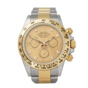 Rolex Daytona 116503 Men Yellow Gold & Stainless Steel Diamond Chronograph Watch