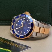 Rolex Submariner Date 16613 Men Yellow Gold & Stainless Steel Watch
