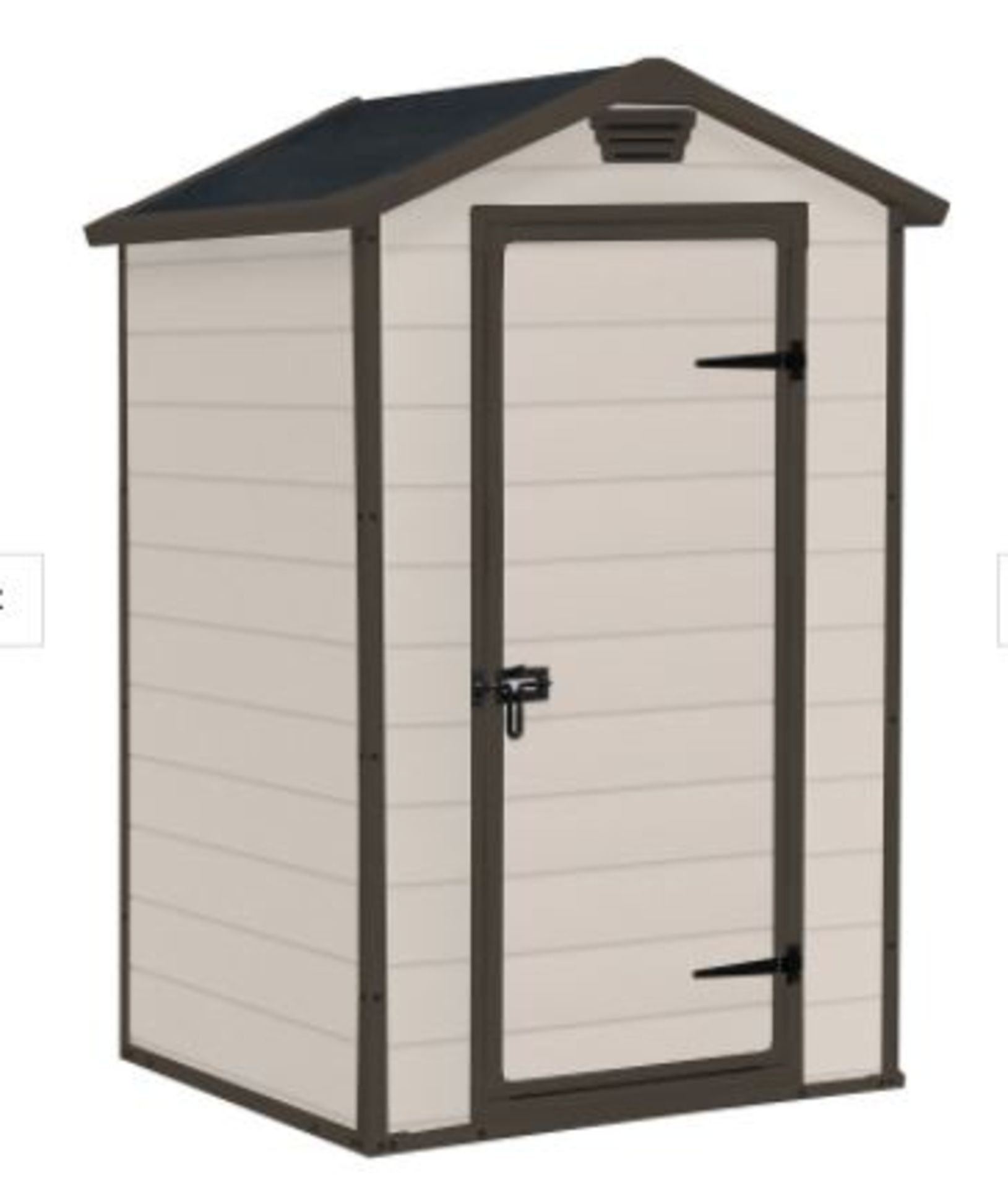 (R10) Garden . 1 X Keter Manor 4 X 3 Maintenance Free Shed (W129 X D103 X H196cm) RRP £240 - Image 2 of 5