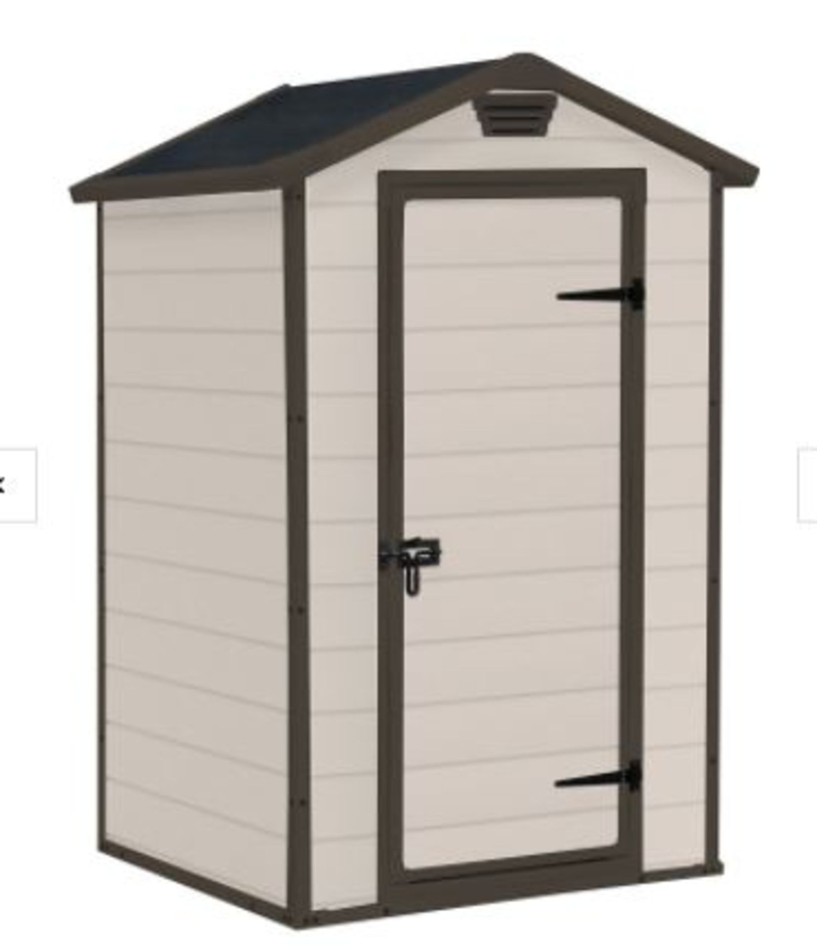 (R9) Garden . 1 X Keter Manor 4 X 3 Maintenance Free Shed (W129 X D103 X H196cm) RRP £240 - Image 2 of 5