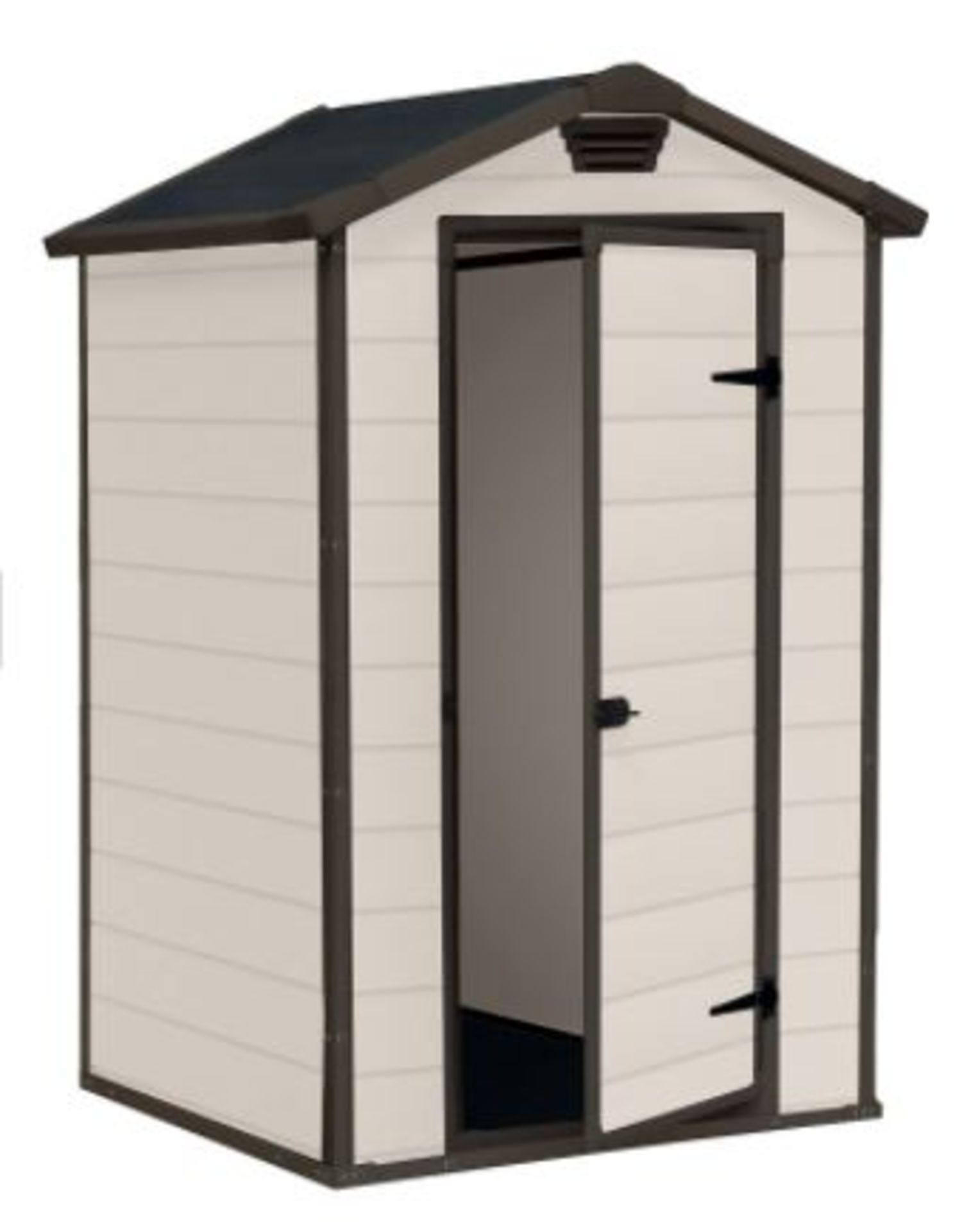 (R9) Garden . 1 X Keter Manor 4 X 3 Maintenance Free Shed (W129 X D103 X H196cm) RRP £240 - Image 3 of 5