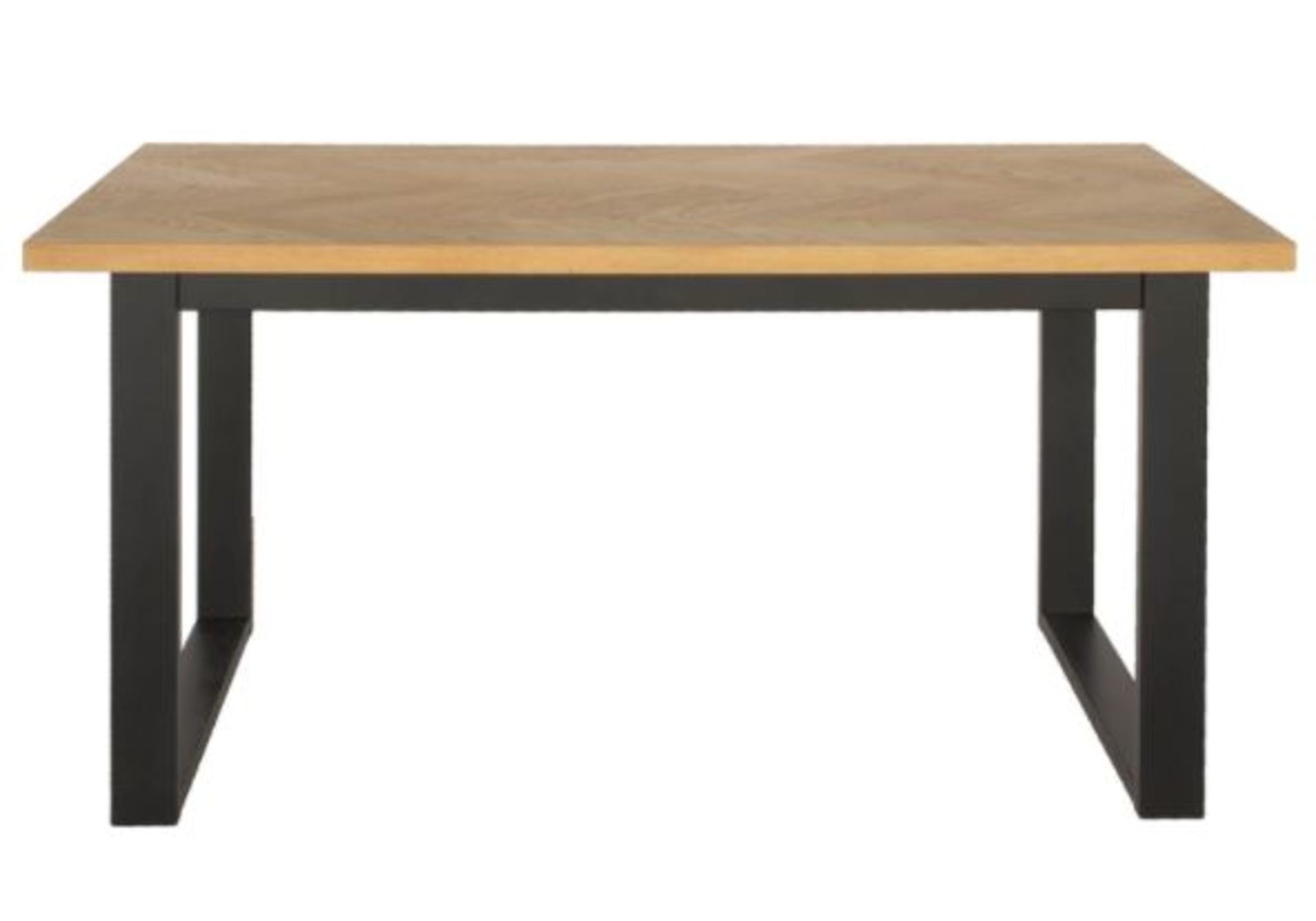 (R10C) Household. 1 X Skelby Herringbone Oak Table. (H75 X W150 X D90cm) RRP £200 - Image 4 of 6