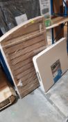(R6A) 3 X Fence Panels (H127cm X W80cm ) & 1 X Lifetime 1.83M Fold In Half Portable Table