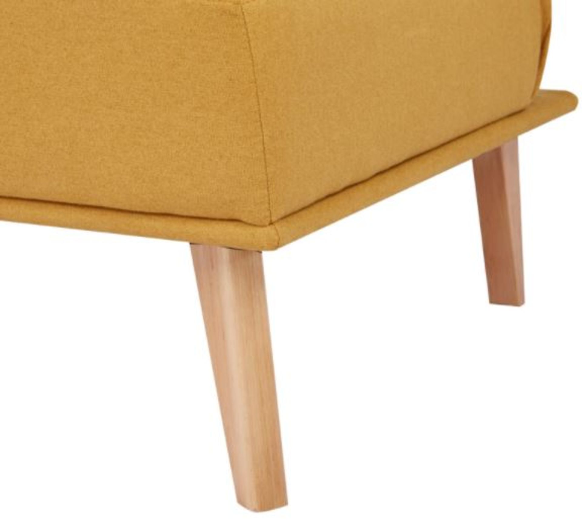 (R6H) Household. 1 X Clik Clak Kelly Sofa Bed Ochre. Wooden Frame With Solid Birchwood Legs. 100% P - Image 8 of 10