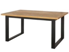 (R10A) Household. 1 X Skelby Herringbone Oak Table. (H75 X W150 X D90cm) RRP £200