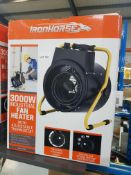 (R4G) 1 X Ironhorse 3000W Industrial Fan Heater With Adjustable Thermostat