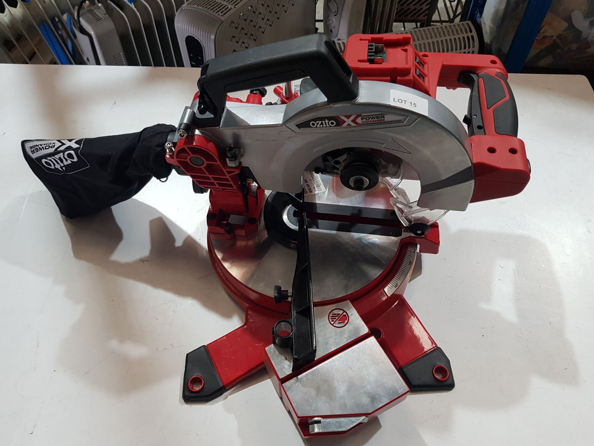 (R9E) 1 X Ozito 18V Mitre Saw (No Battery) PXCS-210U (Ex Display. Appears Unused) - Image 2 of 2