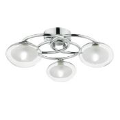 (R4P) Lighting. 5 X The Lighting Studio Hoop 3 Light Semi Flush