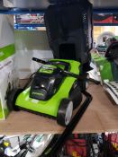 (R3J) 1 X Greenworks 33cm 24V Electric Lawnmower (Ex Display, Appears Unused)