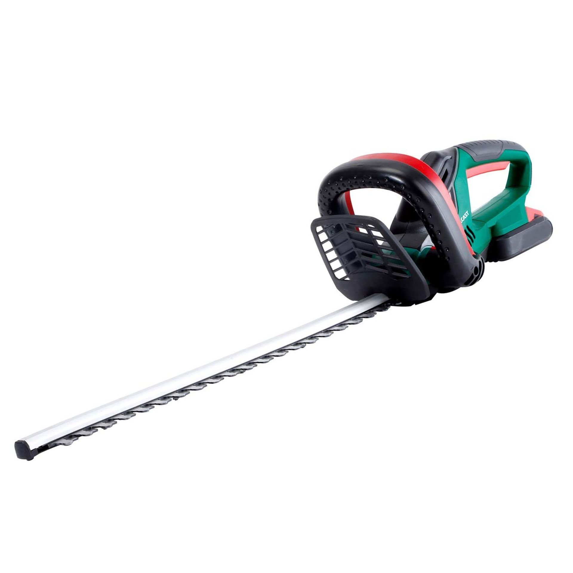 (R8D) 2 Items. 1 X Qualcast Cordless Hedge Trimmer M0E-20ET-510 18V & 1 X Ozito Hedge Trimmer 600W