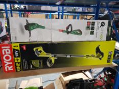 (R3O) 2 Items. 1 X Qualcast QGTE450 30cm 450W Electric Grass Trimmer & 1 X Ryobi One+ 18V Cordless