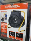 (R4G) 1 X Ironhorse 3000W Industrial Fan Heater With Adjustable Thermostat