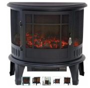 (R3B) 2 Items. 1 X Mistral Electric Flame Effect Heater 1800W & 1 X Heat Powered Stove Fan (Combin