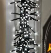 (R2I) Lighting / Christmas. Contents Of 2 Boxes. A Quantity Of Mixed String & Cluster Lights To Inc