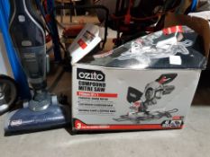 (R1K) 2 Items. 1 X Ozito Compound Mitre Saw 210mm 1000W & 1 X Black & decker 2 in 1 Vacuum Cleaner