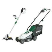 (R8C) 2 X Qualcast 20V Lawnmower (1 X No Grass Box) Both Ex Display, Appear Unused