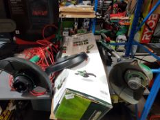 (R2E) 4 Items. 1 X Sovereign Electric Chainsaw & 3 X Qualcast Mixed Style Garden Strimmers