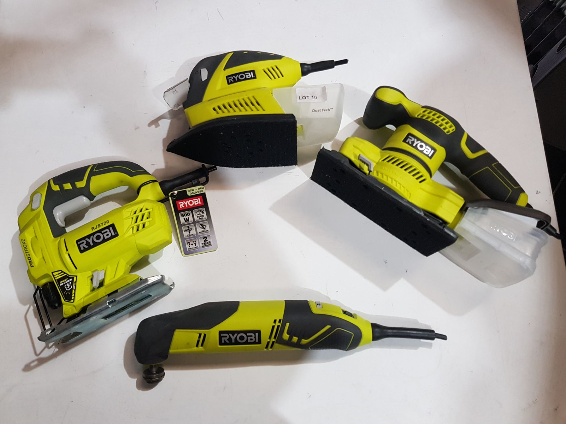 (R9E) 4 Items. 1 X Ryobi EMS180RV, 1 X Ryobi Multi Tool RMT200, 1 X Ryobi RSS200 & 1 X Ryobi RJS720 - Image 5 of 5