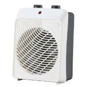 (R4F) 9 X Mixed Fan Heaters To Include Stylec Retro Cube 200W, Mistral Cube Fan Heater 2000W & Styl