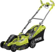 (R4B) 2 X Ryobi Electric Lawn Mower. 1 X 36cm 1600W & 1 x 33cm 1300W