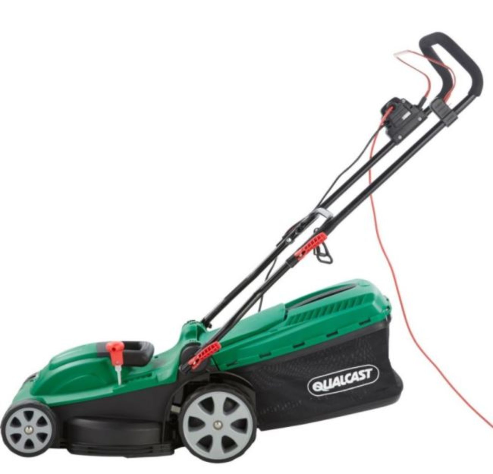 (R3C) 3 Qualcast Items. 1 X Electric Lawn Mower, 1 X Garden Strimmer & 1 X Electric Chainsaw (Body