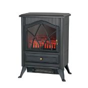 (R2M) 1 X Stylec Flame Effect Black Stove 1800W