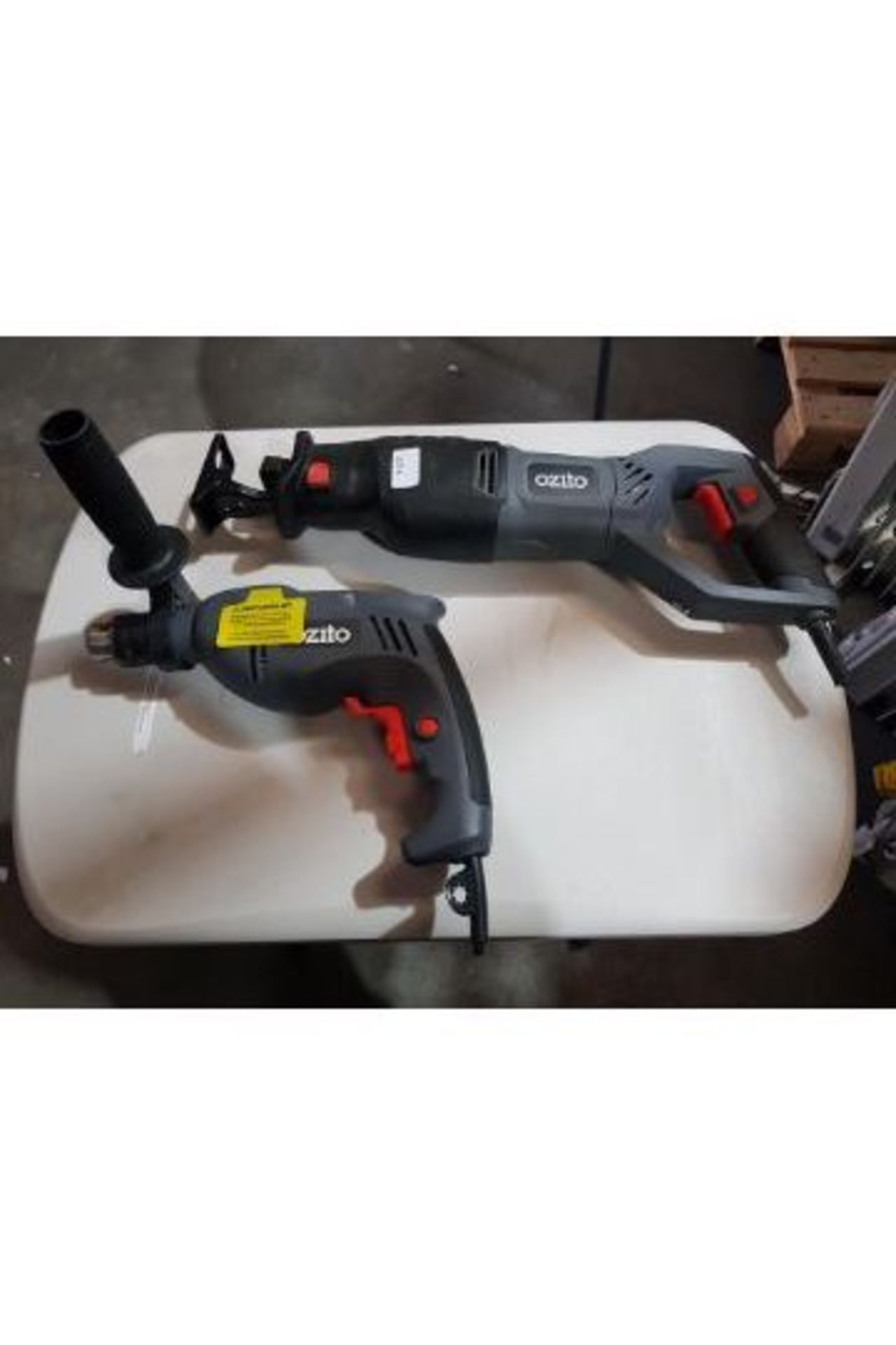 (R9F) 2 Items., 1 X Ozito Reciprocating Saw RSW-5200U & 1 X Ozito Hammer Drill HDR-710U (Ex Display