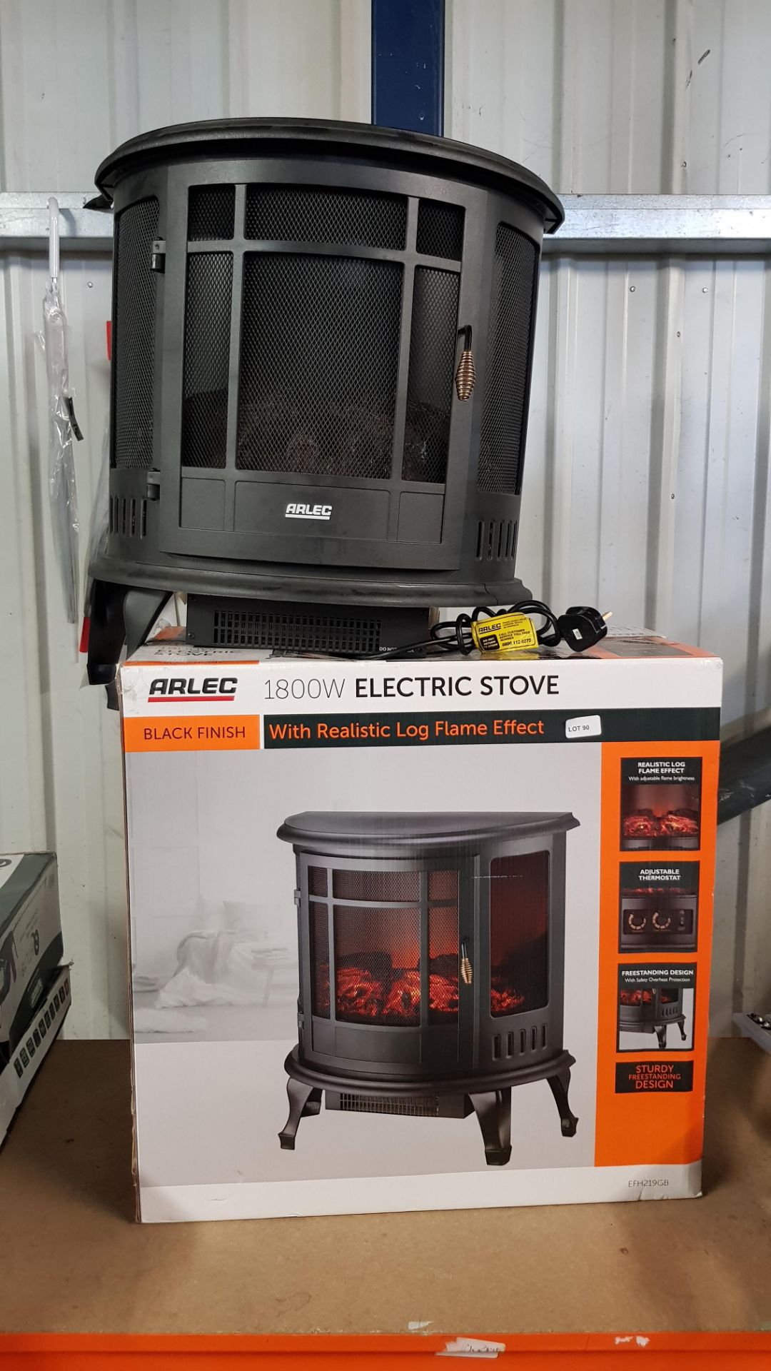 (R13C) 2 X Arlec 1800W Electric Stove (1 X No Box, Legs Missing One Side Of Unit)
