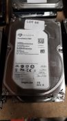 (R13A) 3 X Seagate Surveillance HDD 1.0 TB SATA 3.5 Hard Drive - All Units Have Been Formatted