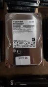 (R13A) 3 X Toshiba 1.0 TB Sata Hard Drive (DT01ABA100V) – All Units Have Been Formatted